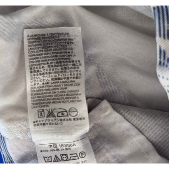 Khakis by Gap Girlfiend 4" Shorts Size 2 Blue Palm Tree Print - Picture 7 of 9